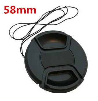 

10pcs/lot 49 52 55 58 62 67 72 77 82 86mm center pinch Snap-on cap cover for canon nikon sony camera Lens without logo