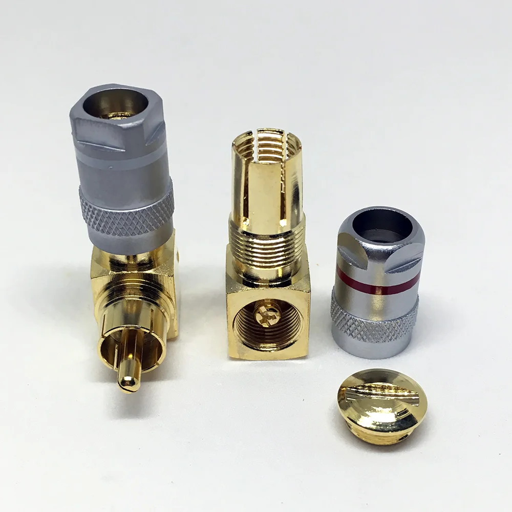 2 шт. прямоугольные аудиоразъёмы из чистой меди|connector utp|connector plugplug power stock price |