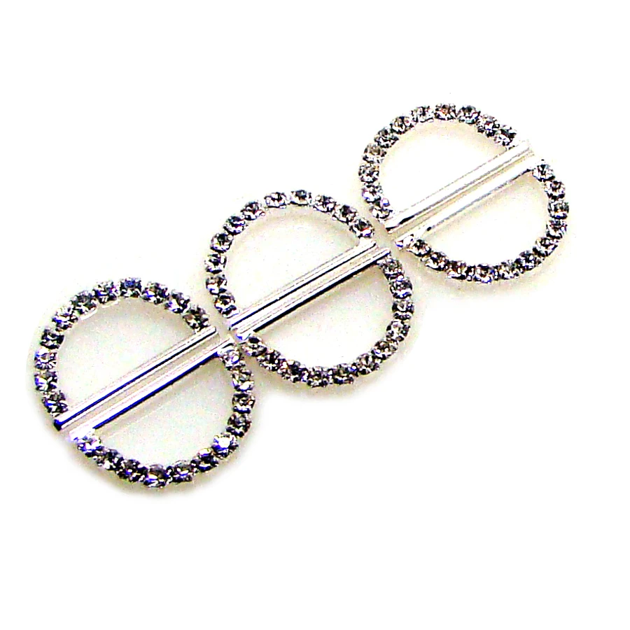 Новый 15мм Серебряный Бархатный Кольцевой Блеск Кольца Сумки Одежда Свадебный Подарок Ленты Ткани Соединительный Орнамент Застежка Аксессуары 60 шт. x на.