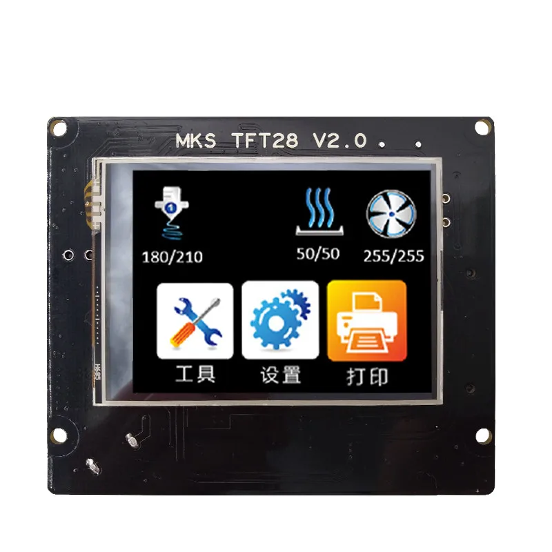 3D принтер Полноцветный Сенсорный экран TFT28 V2.0 прерывание питания обнаружения 2