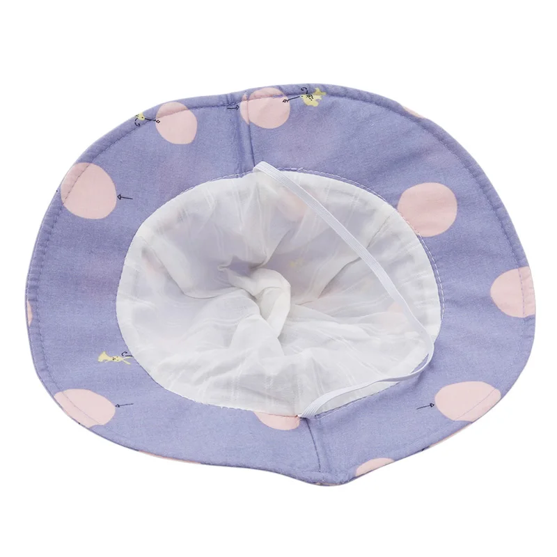 Детская кепка для защиты от солнца детская Панама с принтом в горошек уличная