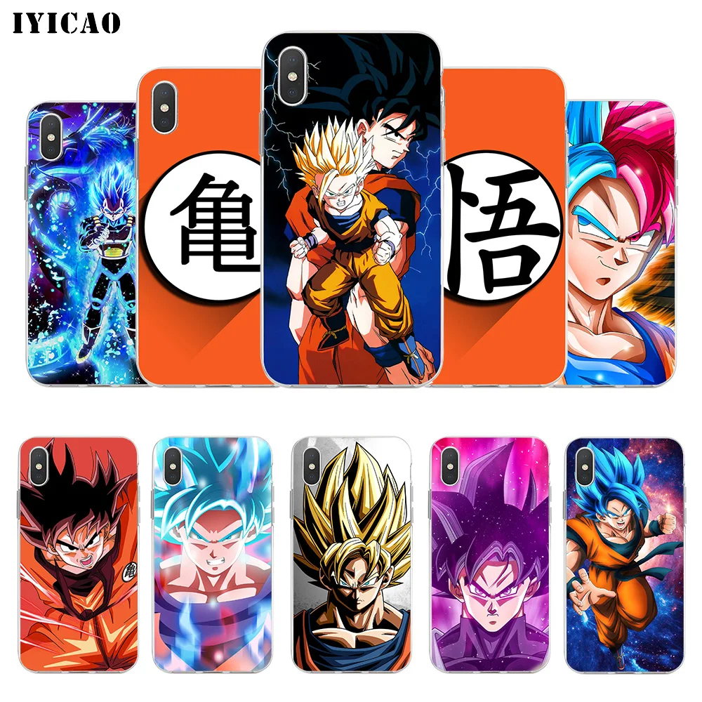 IYICAO с принтом &quotSon Goku Dragon&quot мячей Мягкий силиконовый чехол для iPhone X XR XS MAX 6 6s 7 8 Plus