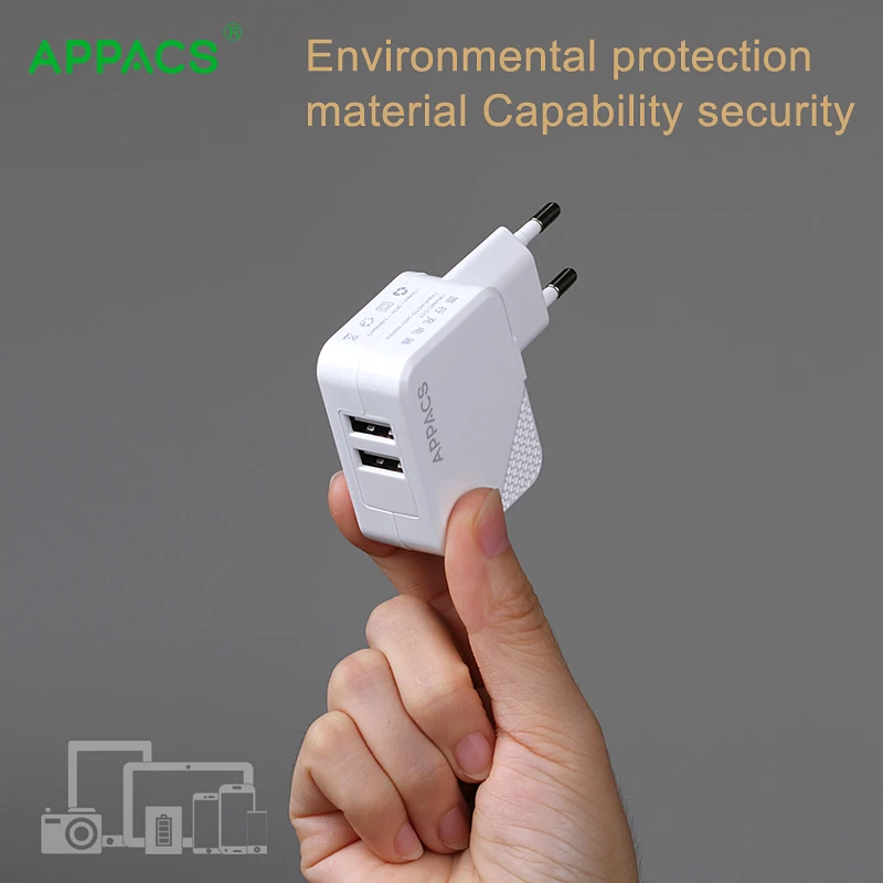 APPACS Quick Charge 2 0 порта настольная зарядная станция USB зарядное устройство с 1 м