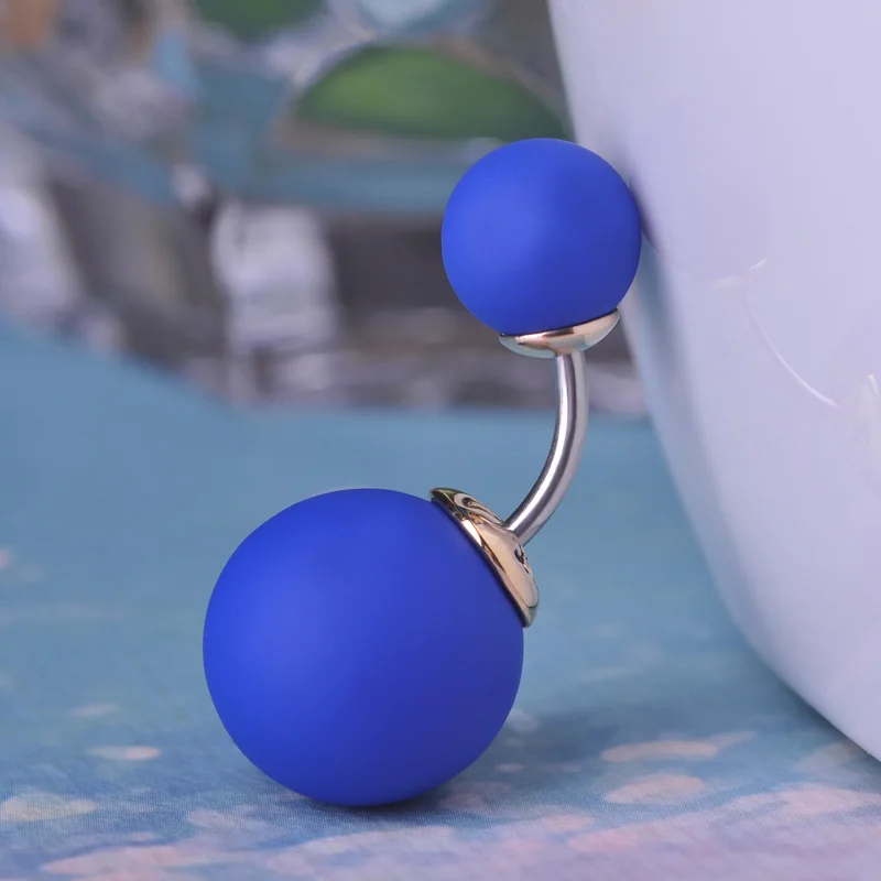 Пирсинг пупка FUNMOR женский двусторонний ювелирное украшение для пирсинга живота