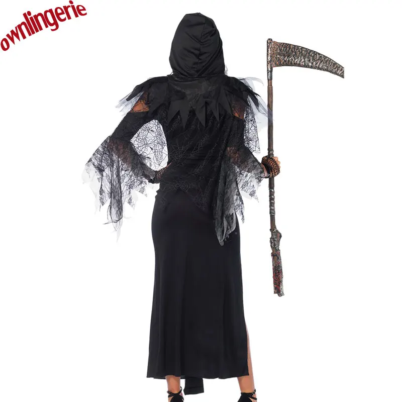Бесплатная доставка серп дьявола призраки мертвой боги одежда Женский костюм