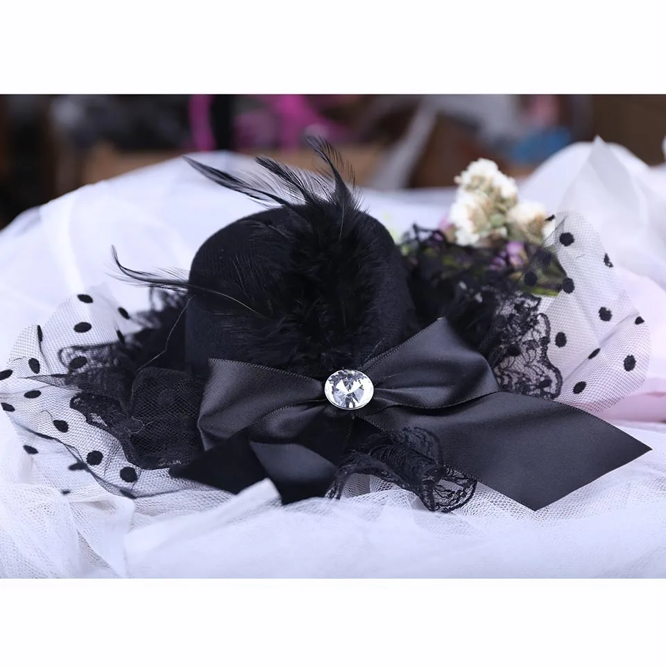 

Allaosify Trendy Vintage Round Bowler Doll Hat Caps For Doll Headdressing Cotume Clothes Accessories