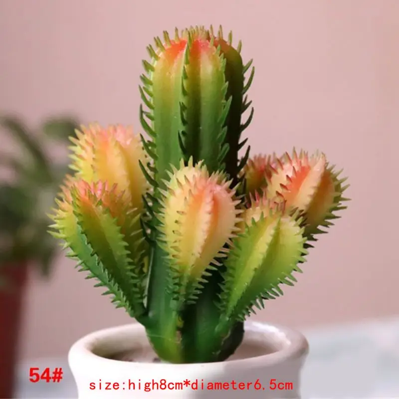 Многоцветный Мини Искусственные суккуленты Scindapsus кактус Искусственные Растения Сад домашний сад украшение для офисного стола праздничные подарки - Цвет: Многоцветный