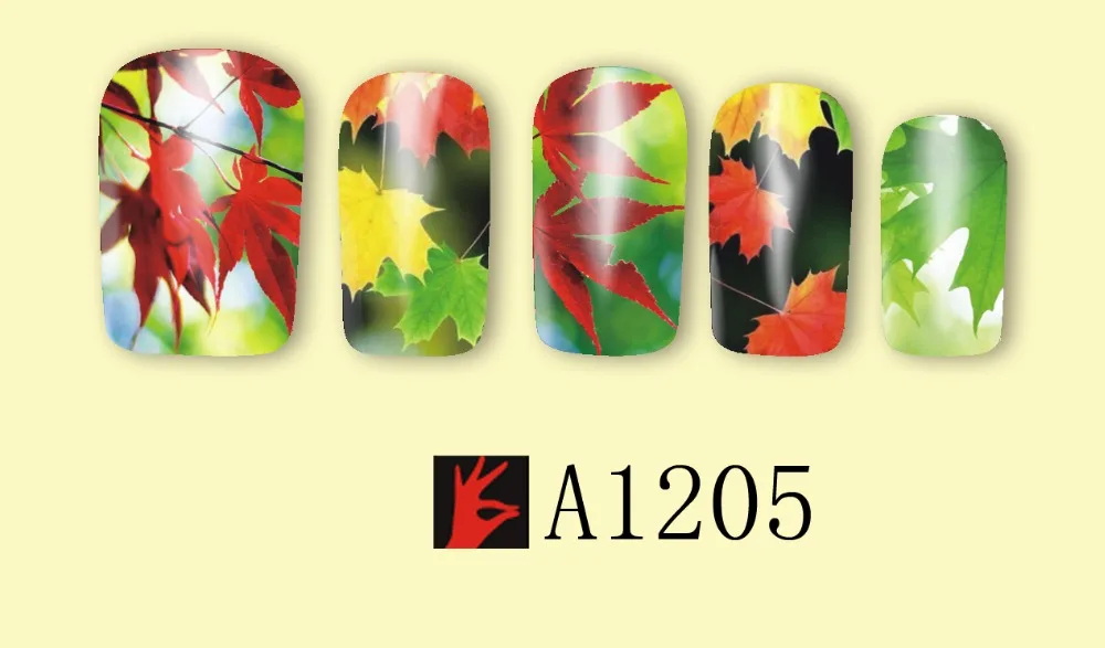 12 упак./лот переводка NAIL ART наклейки на ногти татуировки слайдера полное покрытие