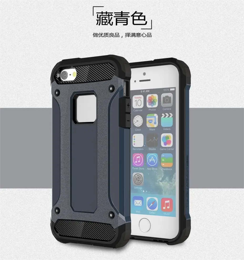 Wolfsay For Cover iPhone SE Case iphone 5 5S Silicone Hard Back Armor 5s Funda Capa&lt |