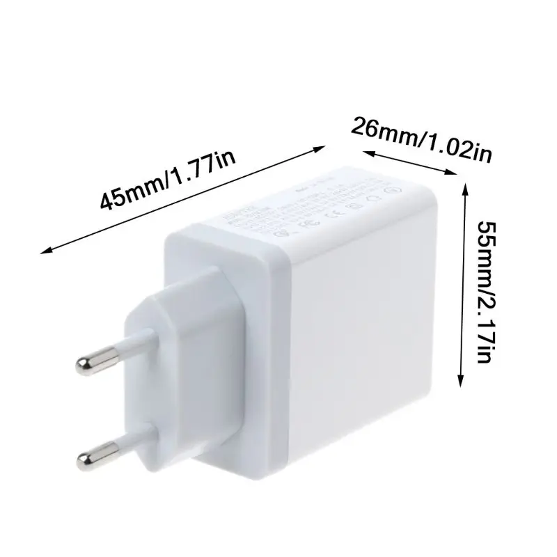3 в 1 QC 3,0 Тип C PD быстрое зарядное устройство двойной USB адаптер питания для samsung huawei IOS мобильный телефон планшет#520
