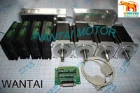 4 axis nema 34 stepper motor single shaft1600oz in 3 5a 4 leadings cnc mill and dq860ma driver 7 8a control wantaimotor