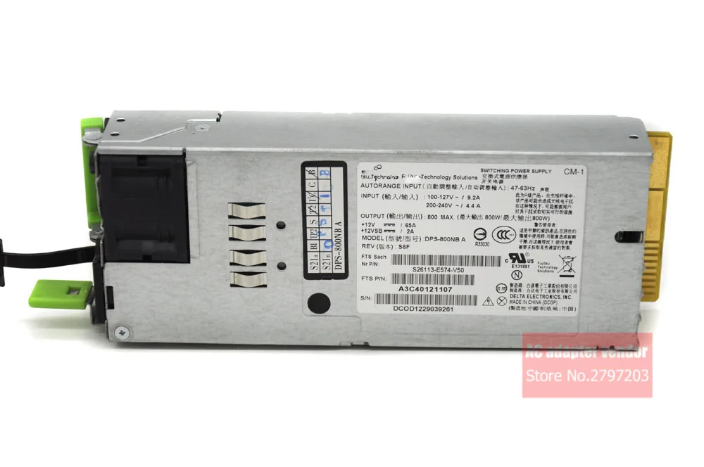 

FOR Fujitsu DPS-800NB A S26113-E574-V50 X79 RX200 S7 RX300 S7 SERVER REDUNDANT POWER SUPPLY 800W