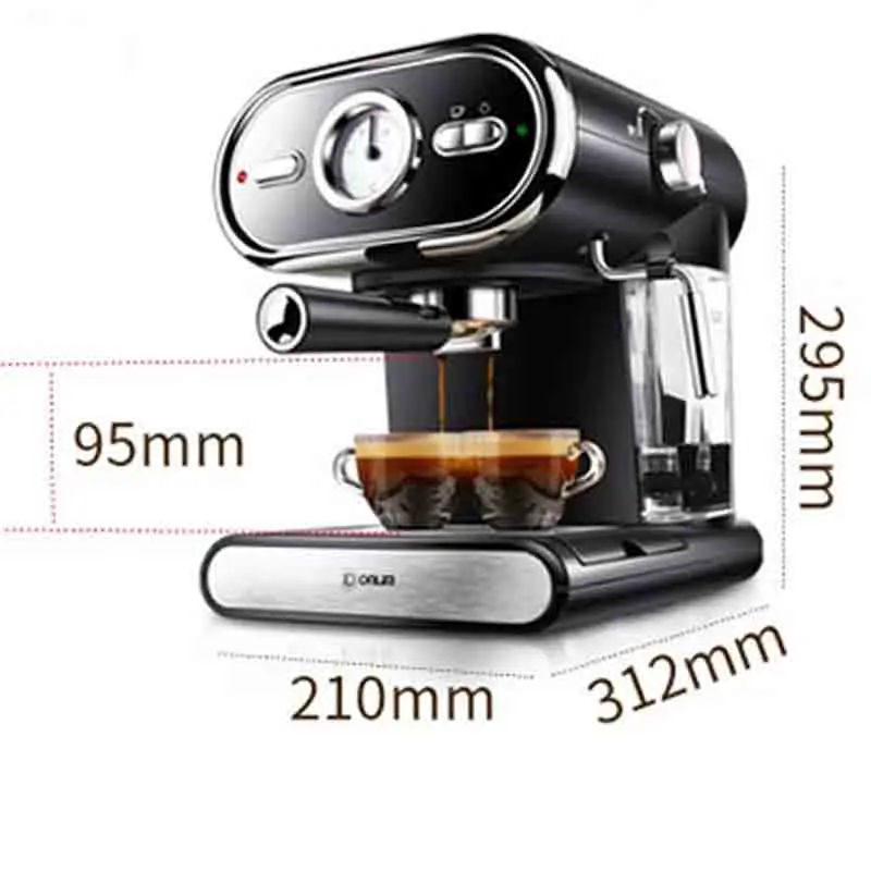 220V semi automatic espresso machine 20bar Italian coffee Full Temperature Control pump pressure for shops or home 1000W | Бытовая
