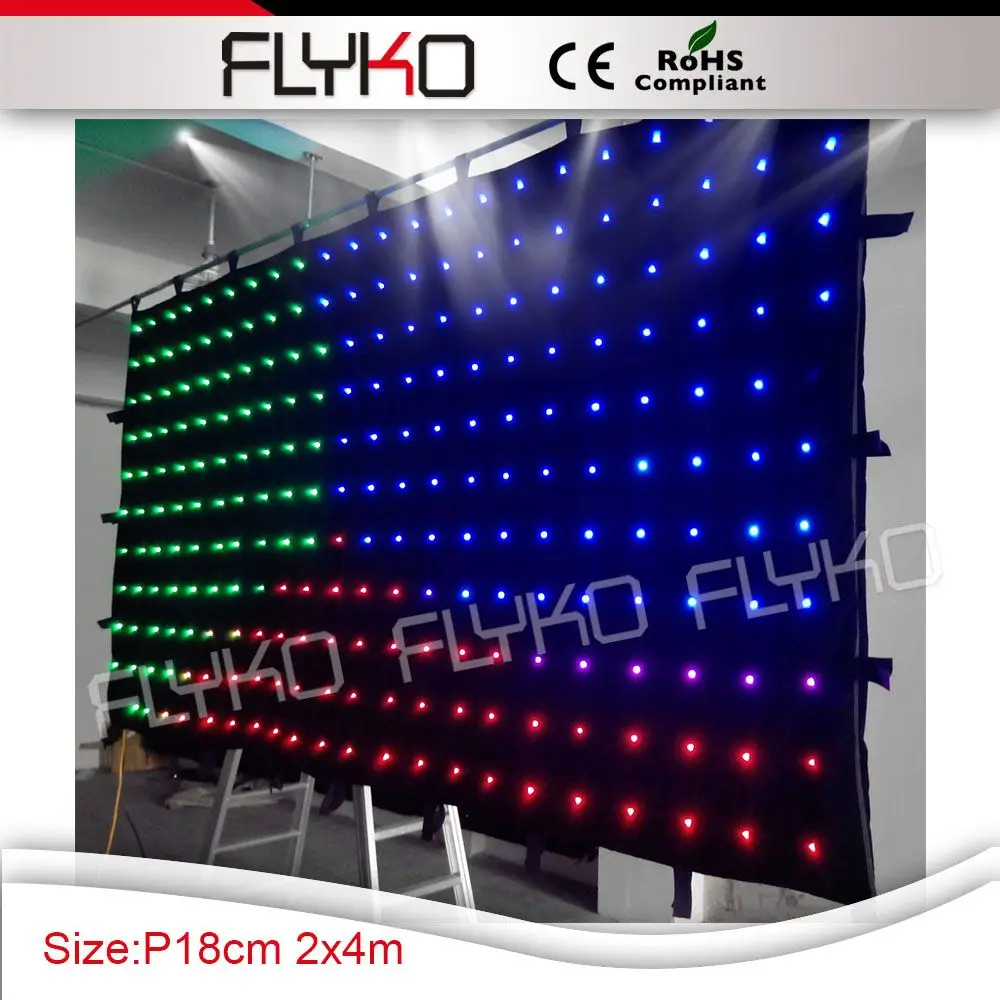 Бесплатная доставка dj оборудование Китай живое видео led занавес экран ххх