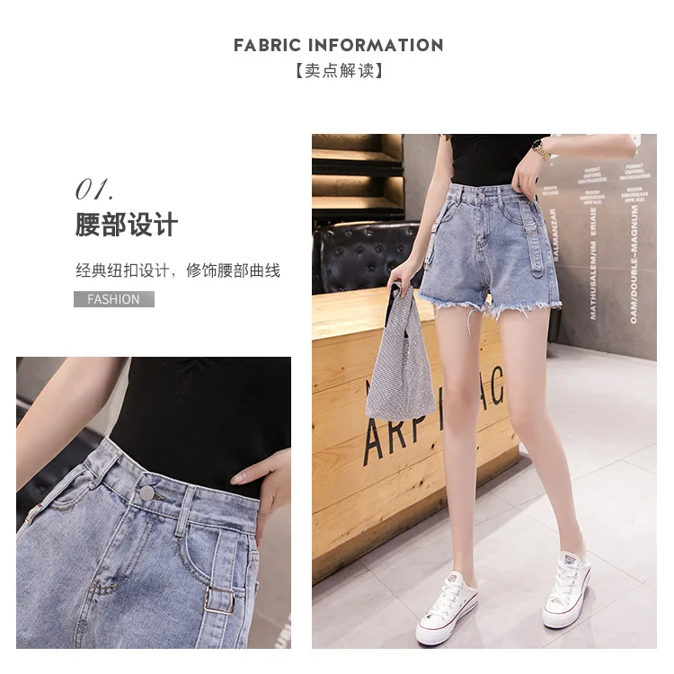 Джинсовые шорты с бахромой для женщин лето 2020 новый образ шикарные Свободные