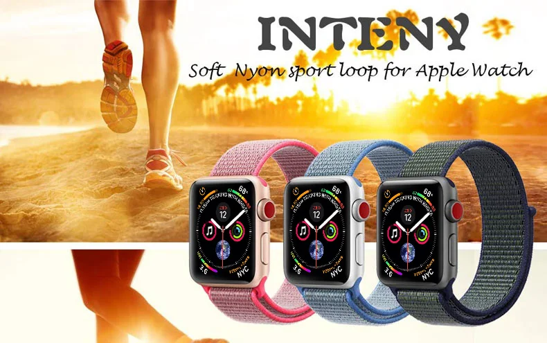 Ремешок для apple watch 5 4 ремешок 44 мм 40 мм Correa 42 мм 38 мм iwatch 5 4 3 2 нейлоновый браслет pulseira ремешок для часов