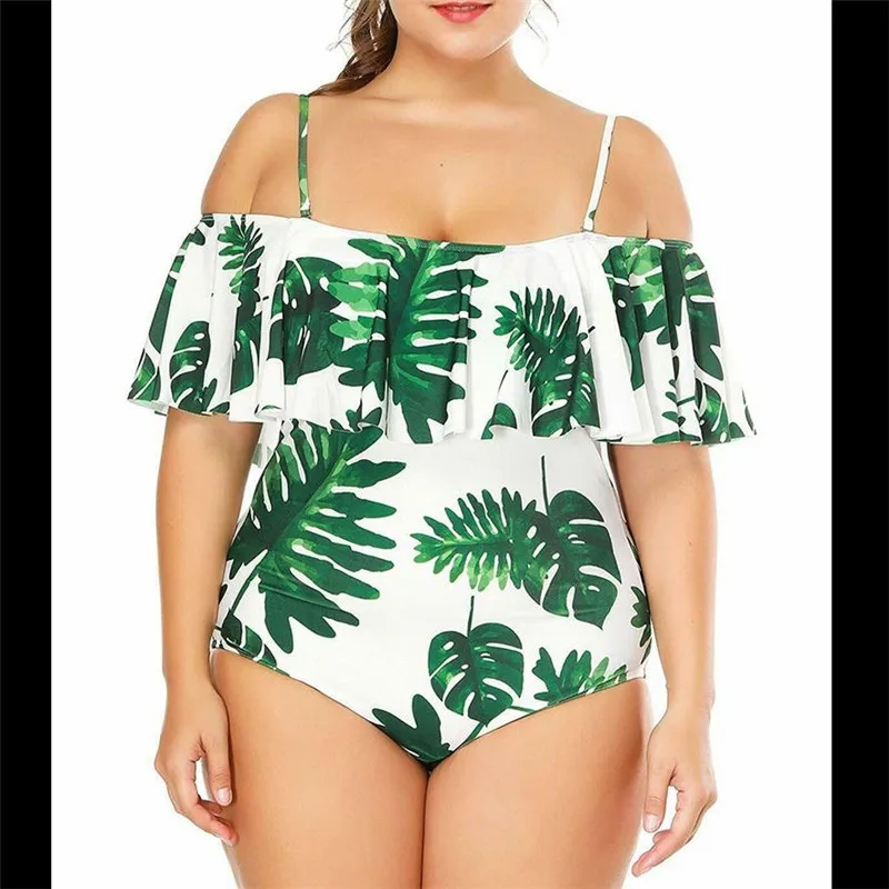 Женский Цельный купальник с цветочным принтом пуш-ап купальный костюм