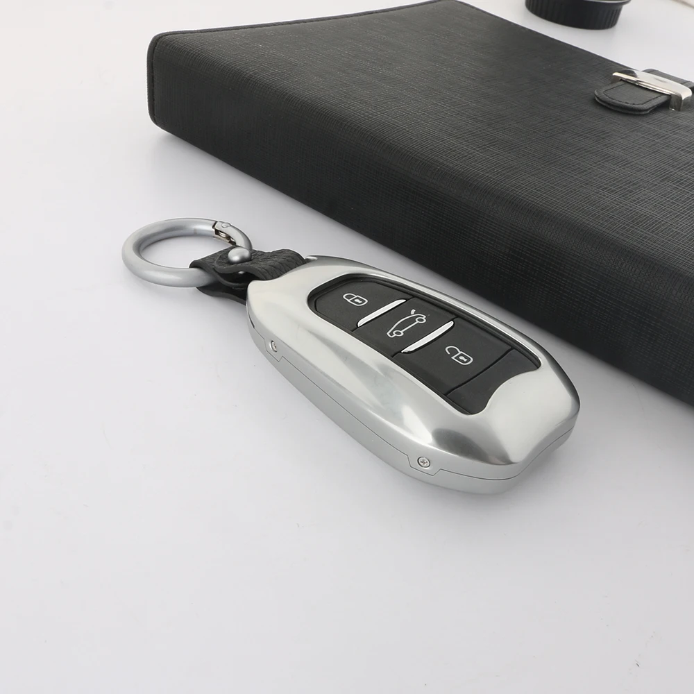 3 Пуговицы интеллектуальный ключ Оболочки крышка подходит для Peugeot 308 508 2008 3008