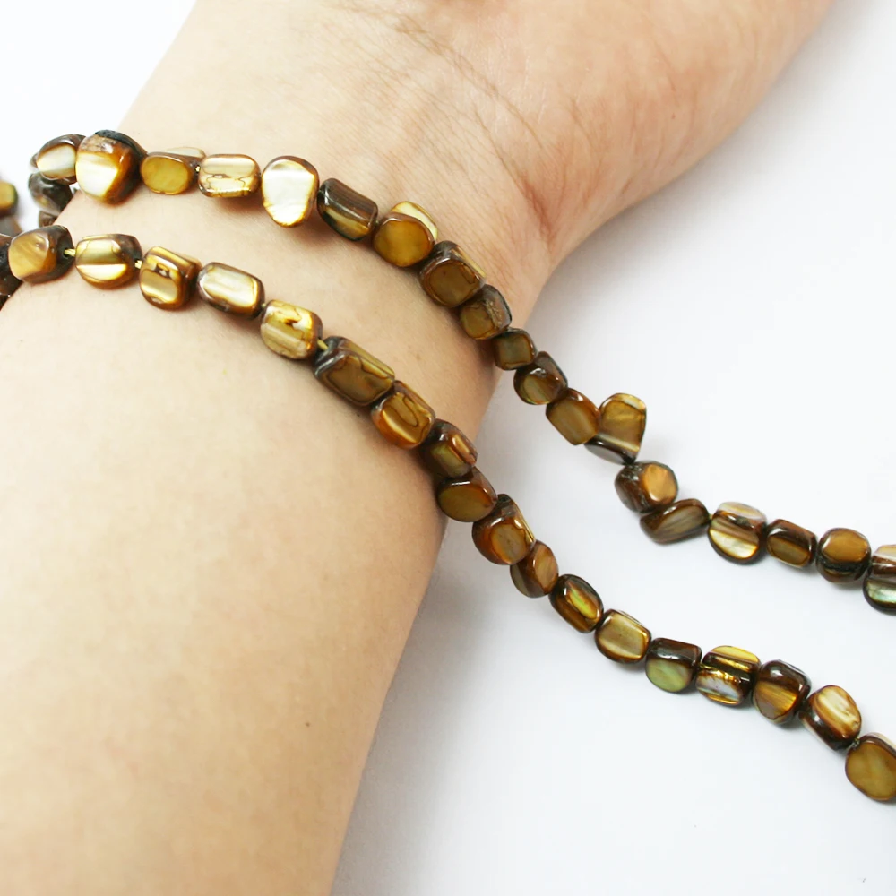 5-7mm Approx 50pcs Round Natural Freshwater Shell Beads Mop For Jewelry Making Bracelet DIY Findings | Украшения и аксессуары