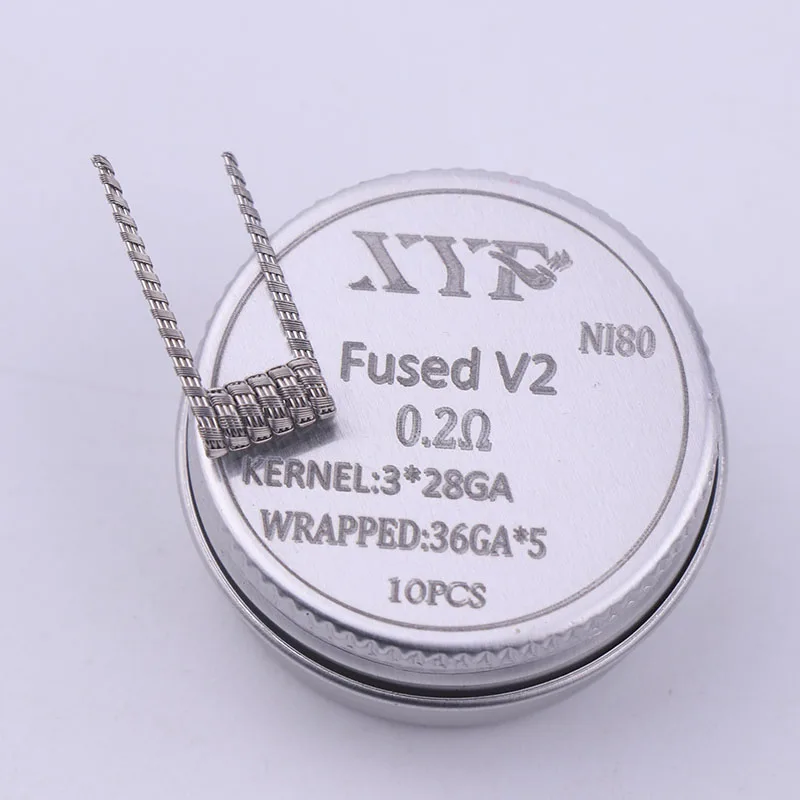 Новинка XYF 10 шт./лот предварительно собранная катушка Clapton витая ALIEN V2 clapton