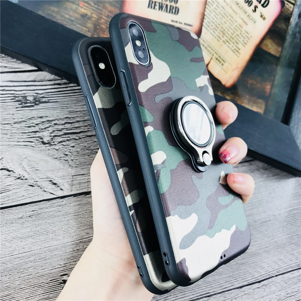 Чехлы для Iphone 7 Ретро Камуфляж Мягкий ТПУ чехол телефона 5 5S SE 6 6s 8 X Plus
