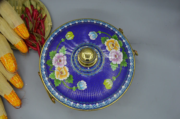 Cloisonne электромагнитная печь фиолетовый медный горячий горшок утолщенная Бытовая
