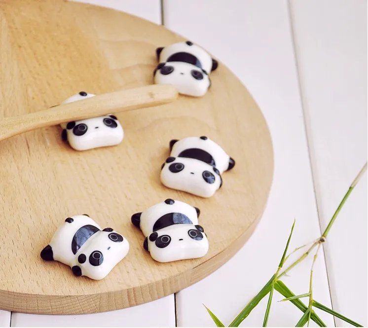 Супер очаровательный Papa panda керамическая стойка для палочек милый держатель