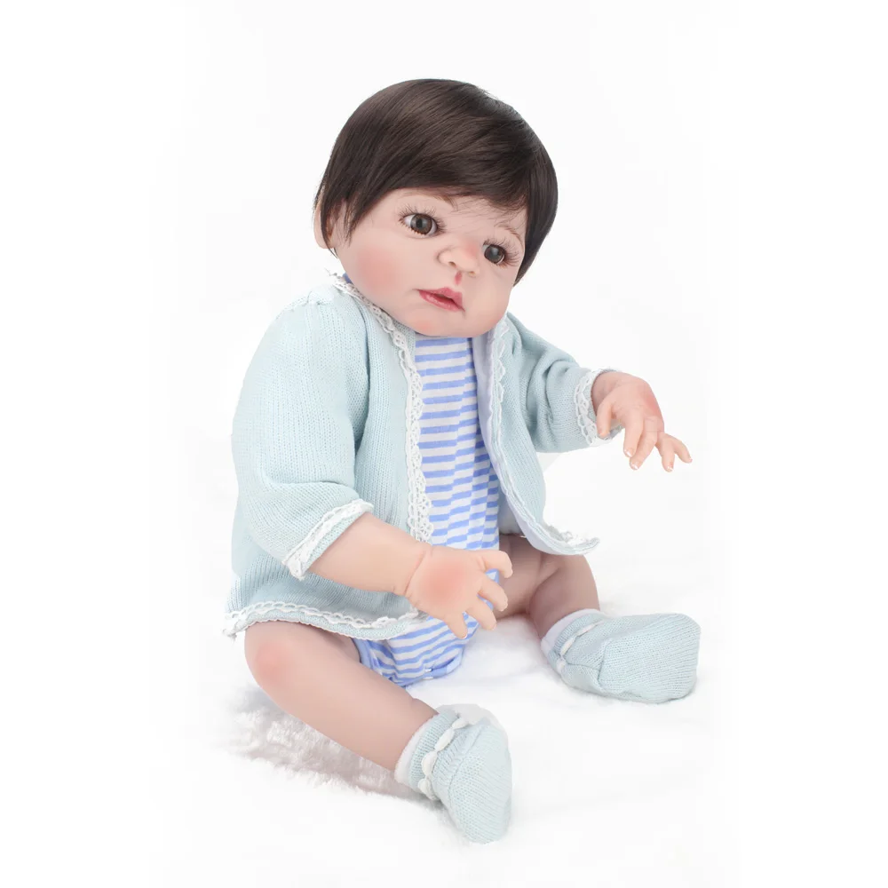NPKDOLL Reborn Baby Dolls 55 см игрушки для малышей дешевые силиконовые куклы всего тела