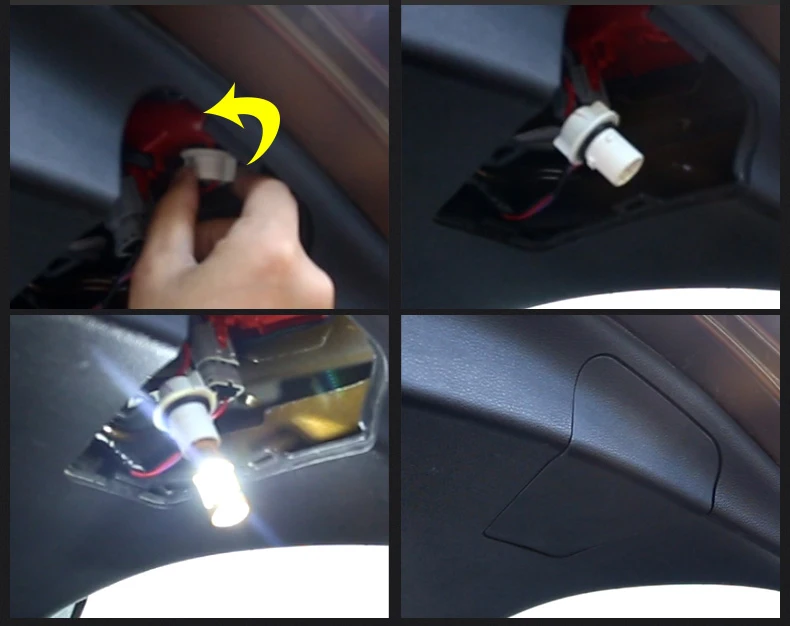 Lsrtw2017 LED Car Reversing Light Trims for Geely Boyue Atlas Interior Mouldings Accessories