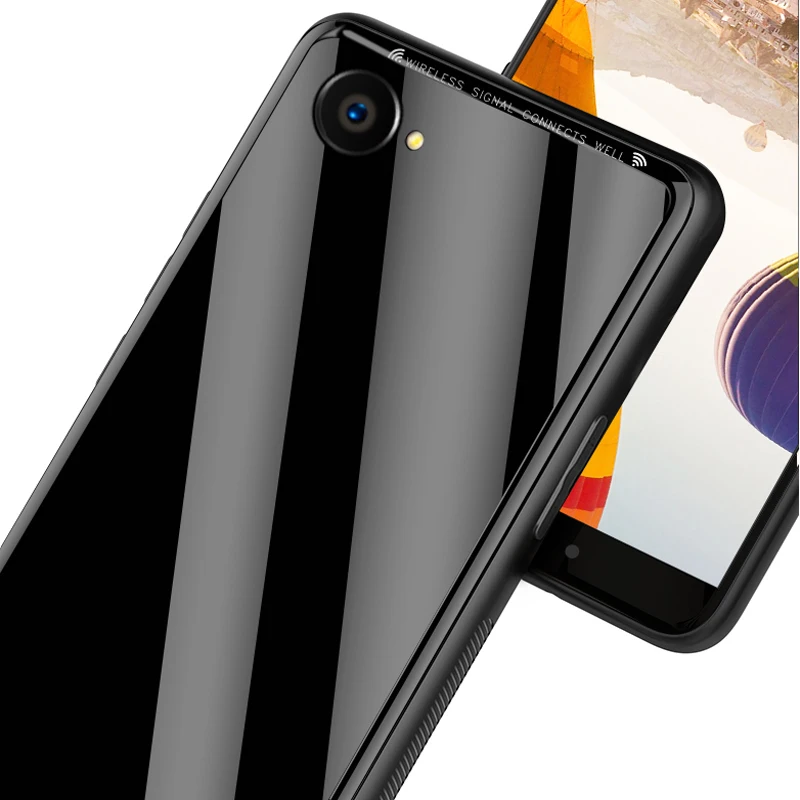 Для OPPO F5 A73 A79 A1 A71 A57 A39 чехол однотонное деловое стекло + ТПУ Ультратонкий для