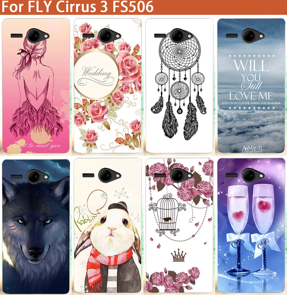 Чехол накладка для Fly Cirrus 3 FS506 цветной Для Телефона FS 506|case pattern|phone covercase case |