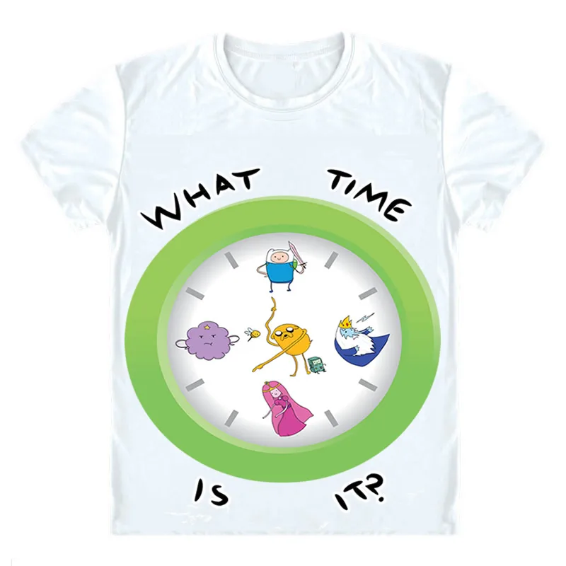 Из мультфильма Время приключений острова футболки короткий рукав рубашки из с