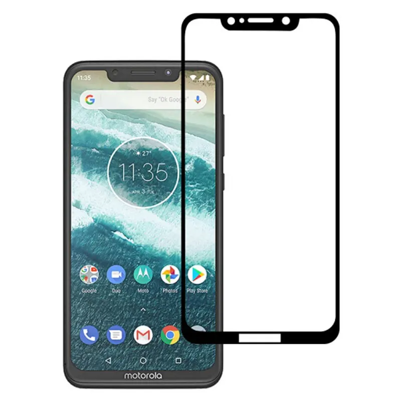 Закаленное стекло с полным покрытием для Motorola One P30 Play Защитная пленка экрана Moto