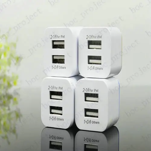 Сетевое зарядное устройство с двумя USB-портами 5 В 100 А | Мобильные телефоны и