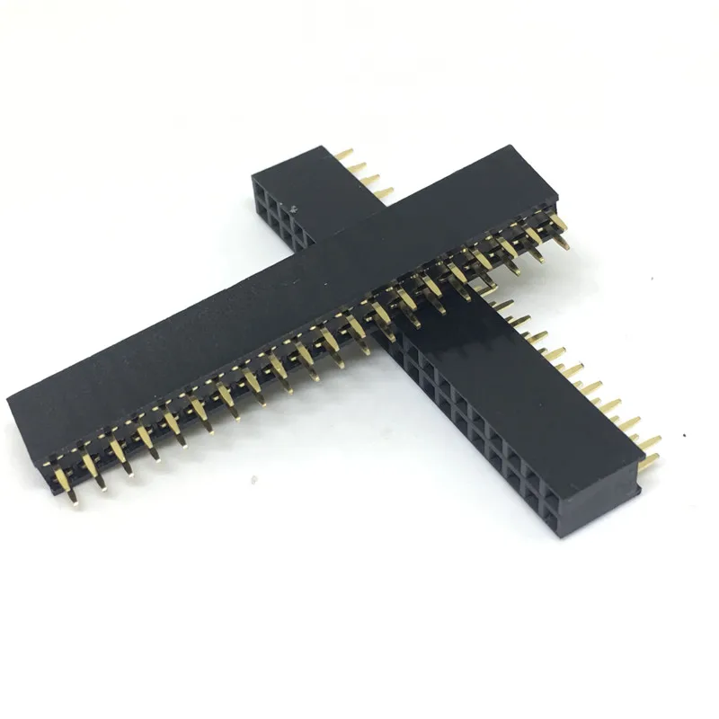 10 шт./лот высокое качество 2x20 Pin 40P 2 мм двухрядный женский прямой шаг заголовка |