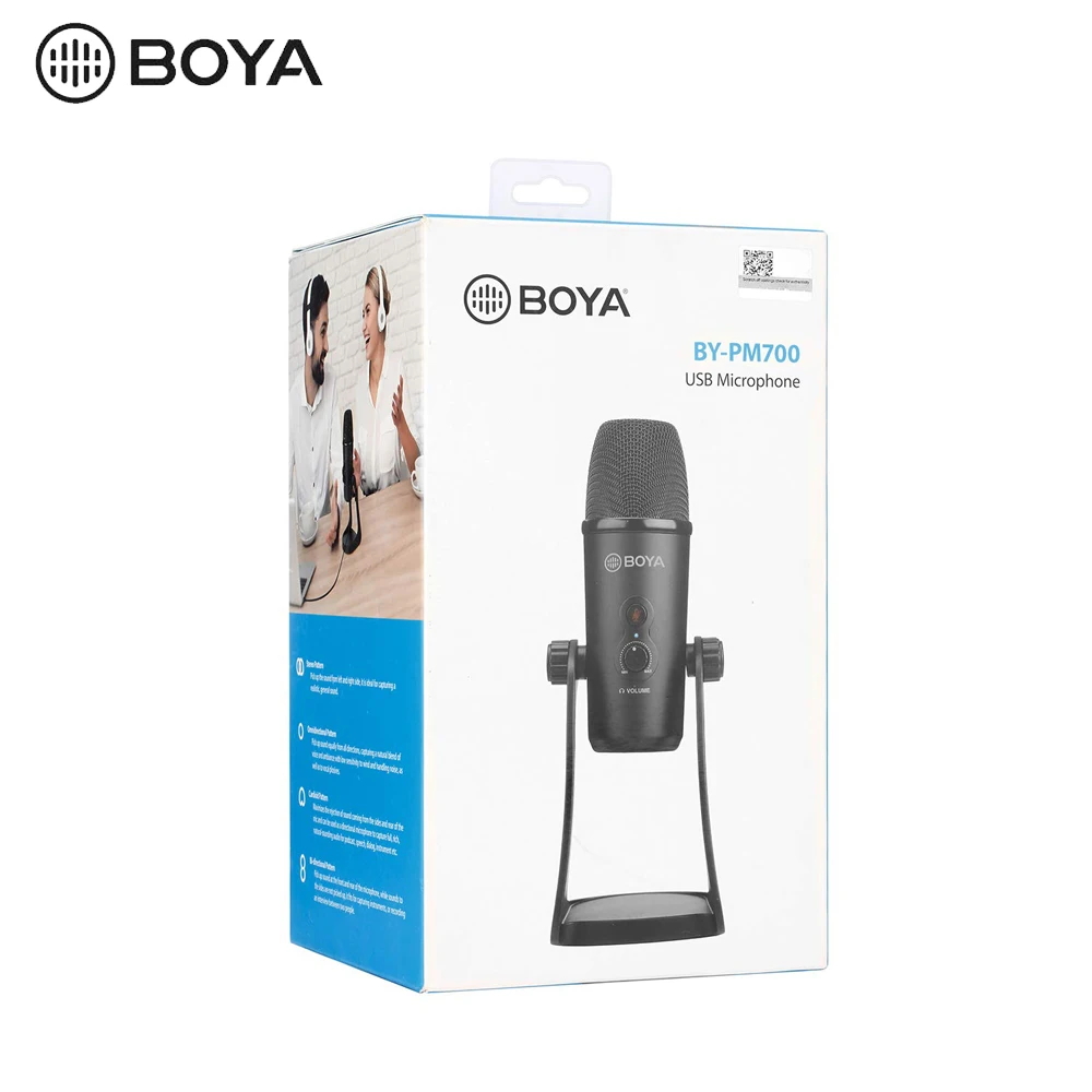 BOYA BY-PM700, профессиональный конденсаторный звук, Подкаст, Студийный микрофон для ПК, ноутбука, Skype, MSN, караоке, музыка, микрофон, конференц-связь