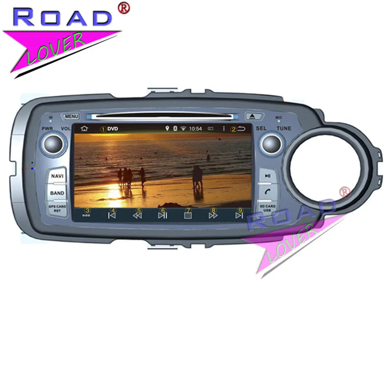 Roadlover Android 9 0 автомобильный DVD Автомобильный плеер аудио для Toyota Yaris 2011 RHD Стерео GPS