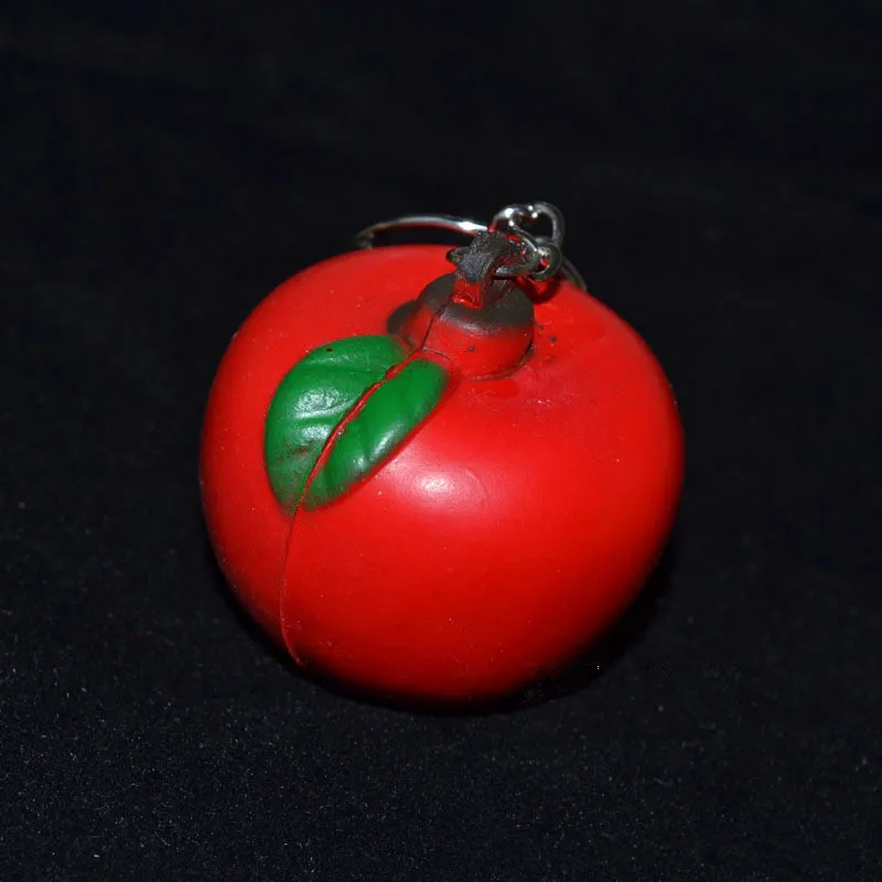 Red Apple 13 шт. милый мягкий PU фрукты еда пена брелок в форме шарика гамбургер/яблоко/груша/Персик/тыква/кукуруза/Арбуз брелок аксессуары - Цвет: Red Apple