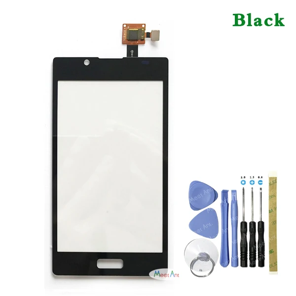 Only Black Touch Высококачественный 4,3 ''для LG Optimus L7 P700 P705 ЖК-дисплей с сенсорным экраном дигитайзер Датчик - Цвет: Only Black Touch