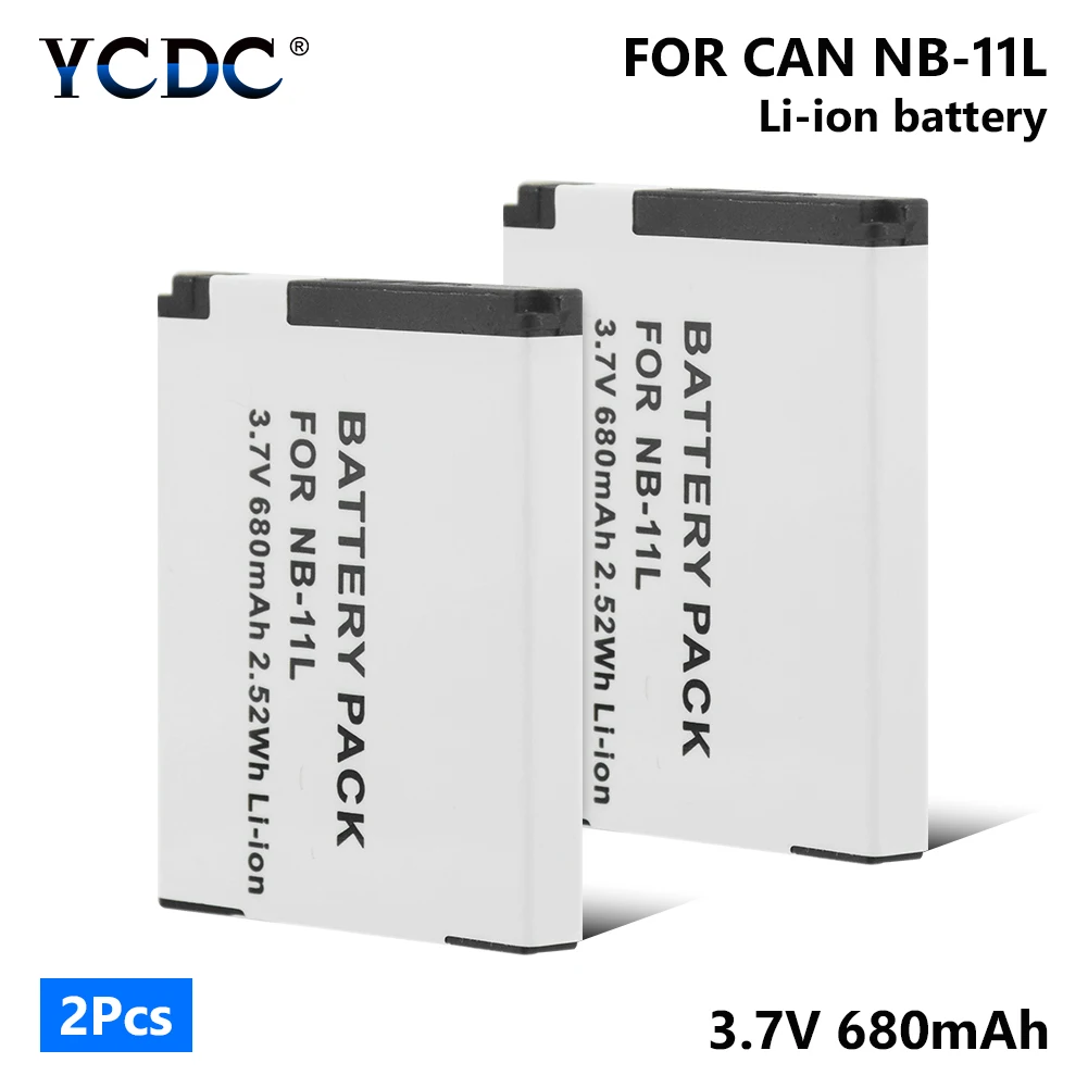 1/2 шт. NB-11L NB11L NB 11L NB-11LH 3,7 V 680 мА/ч, литий-ионный аккумулятор Батарея зум-объектив для Canon PowerShot A2300 A2400 A2500 A2600 A3400 является