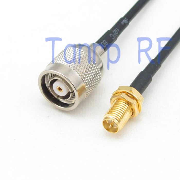 

10pcs 6in RP-TNC male plug to RP-SMA female jack RF connector adapter 15CM Pigtail coaxial jumper cable RG174 extension cord