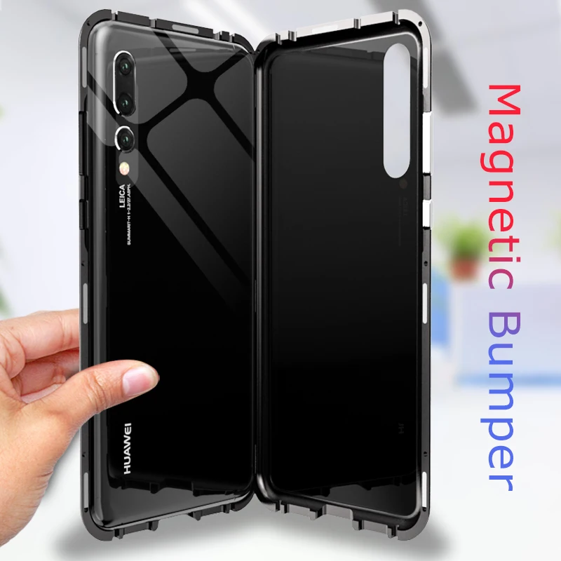 Luphie Магнитный адсорбционный чехол для Huawei P20 Pro Чехол Прозрачный P 20 P20pro coque |