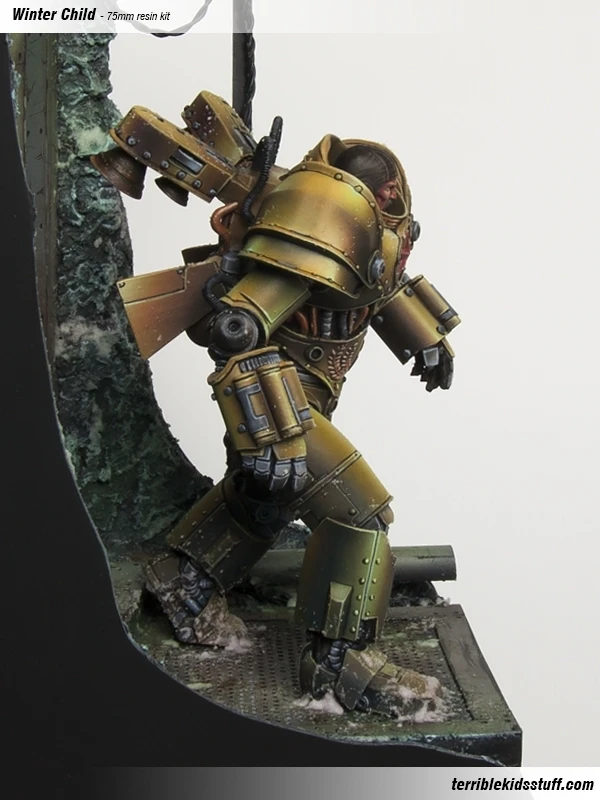 [Loong Way Miniatures] ужасные детские вещи зимняя детская миниатюрная смола 75
