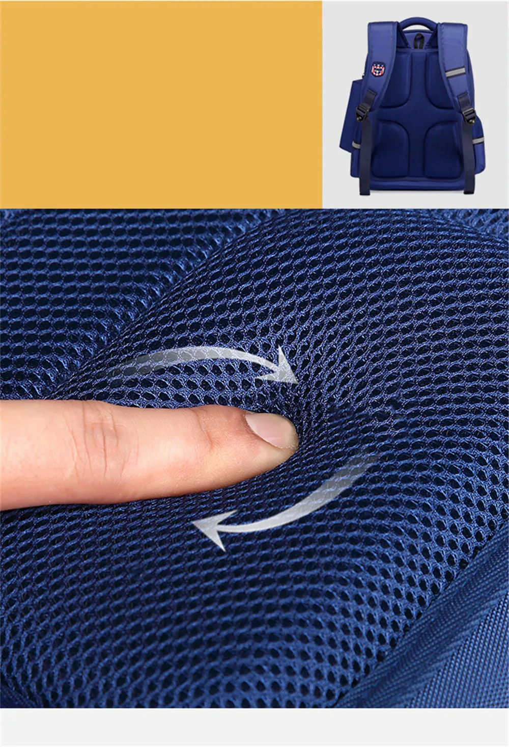 

2019 New Children's Orthopedic Schoolbags Of Boys Girls Wearable Nylon School Bags Breathable Backpack For 1-5 grades mochila