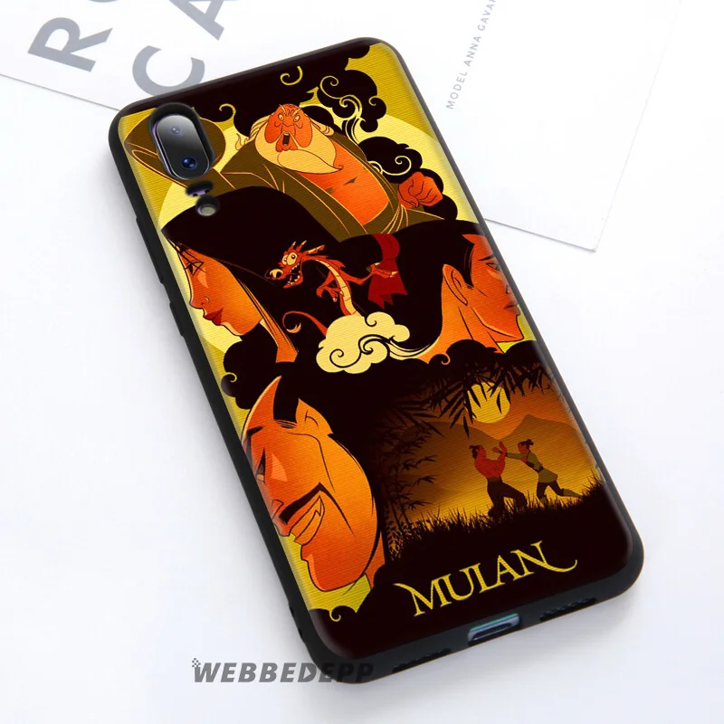 WEBBEDEPP Cartoon Mulan Soft Case For Huawei P30 P20 Pro P10 P9 Lite 2017 P Smart 2019 &amp Nova 3 3i Y9 |