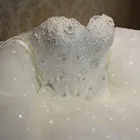 Женское кружевное свадебное платье Fansmile, элегантное винтажное платье, модель 2020