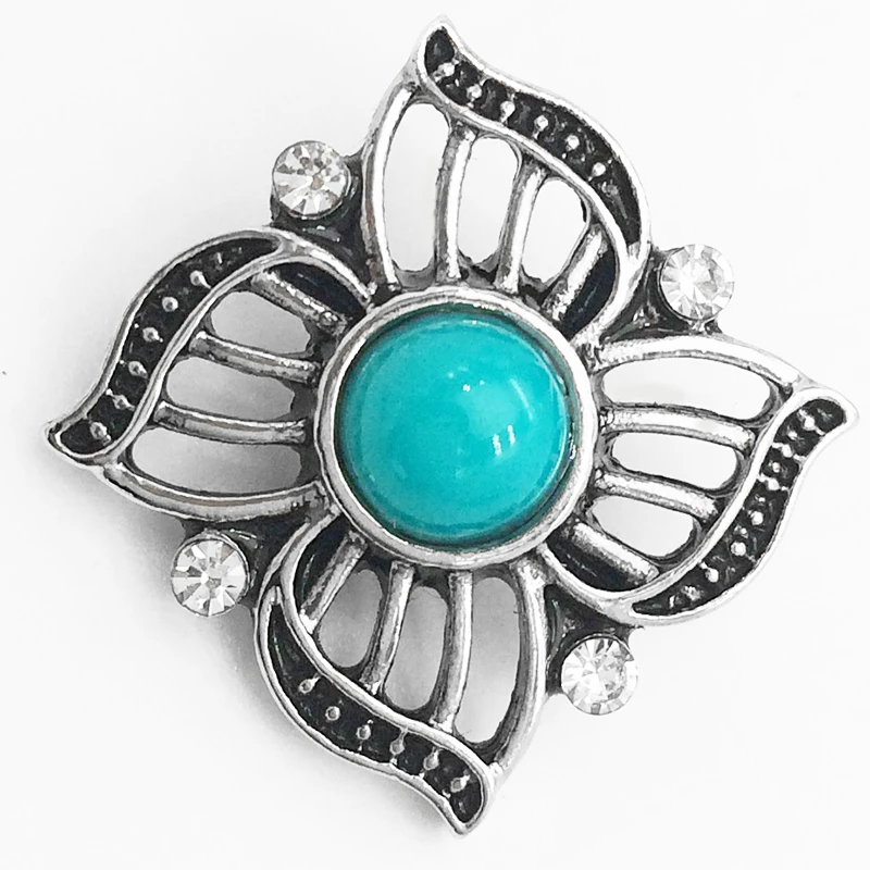 

MN5073 flower metal ginger snap button ( Fit 18mm 20mm snaps )