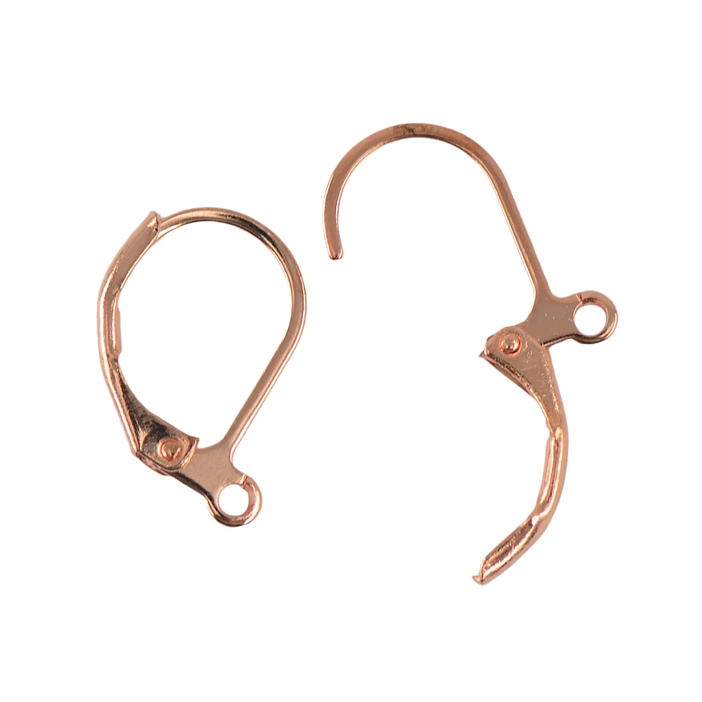 50 шт французские левербэк серьги находки крючки открытая петля DIY цвета розового