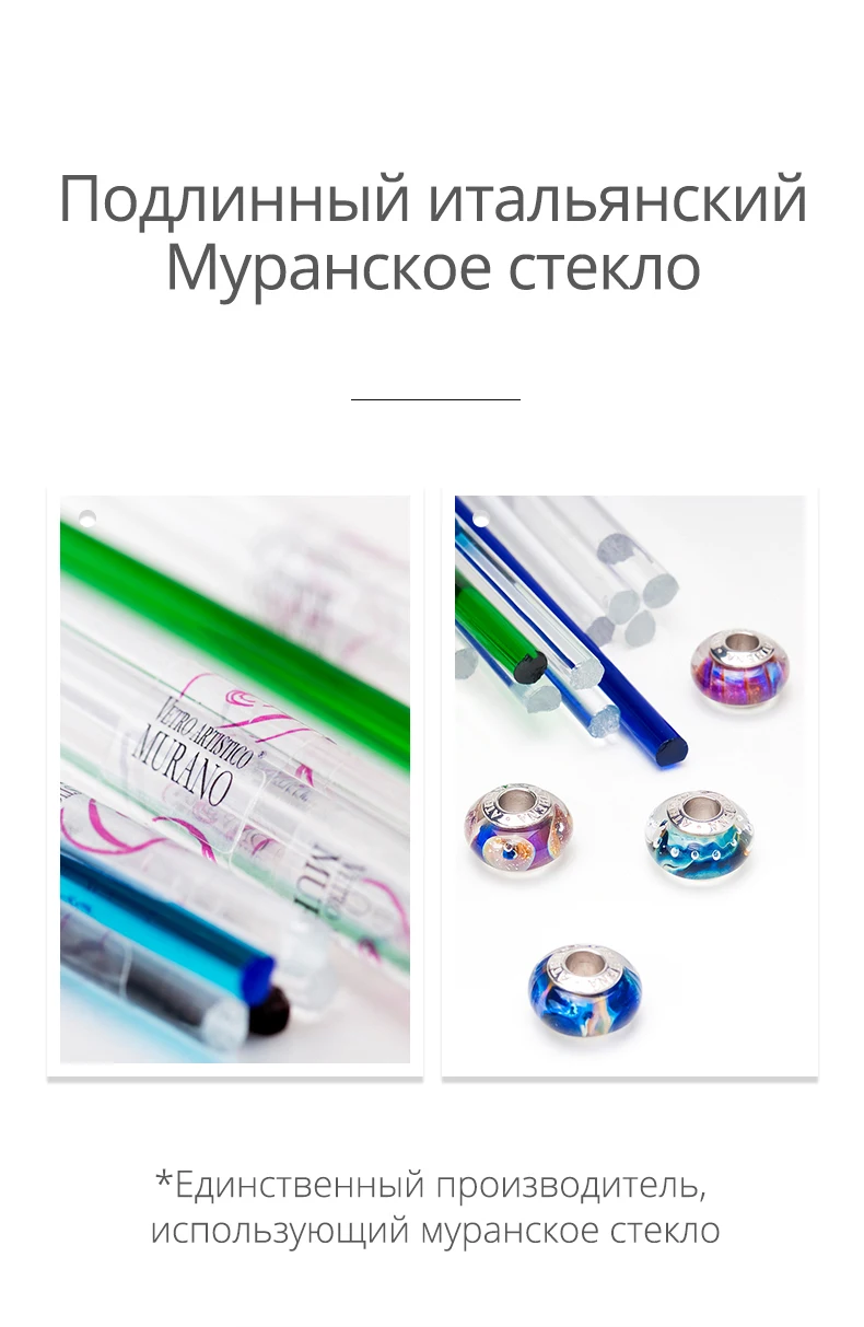 Athenaie Настоящее серебро 925 муранские стеклянные бусины-шармы ядро граненый завораживающий переливающийся синий мерцающий амулеты бусины Рождество День