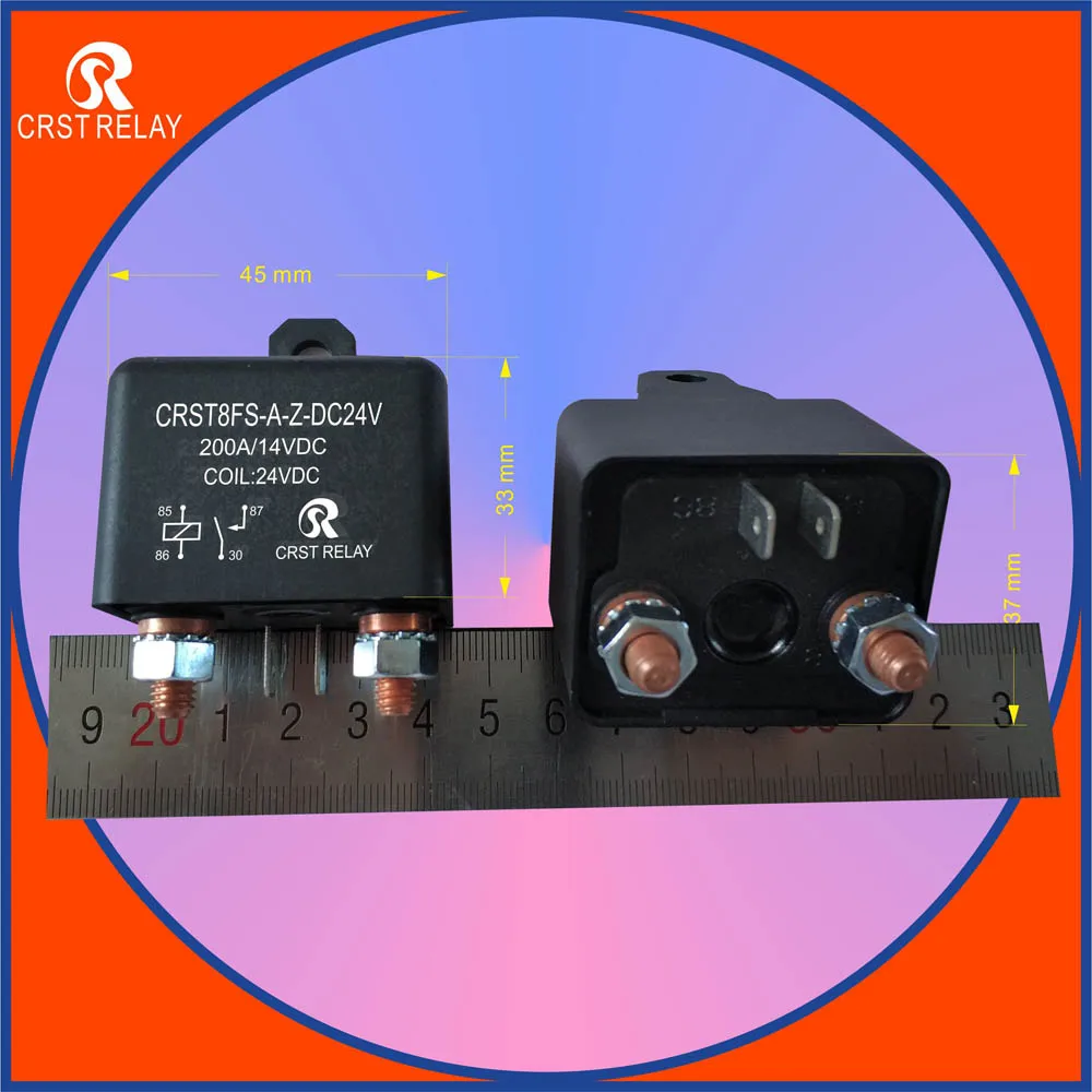 

CRST8FS High Current 200A Start Relay 12V 24V Automotive High Power HA-200 LW-160